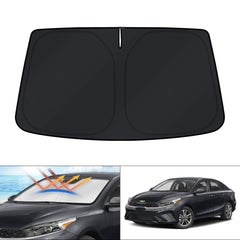 KUST front packaging showing custom-fit Kia Forte shade and benefits