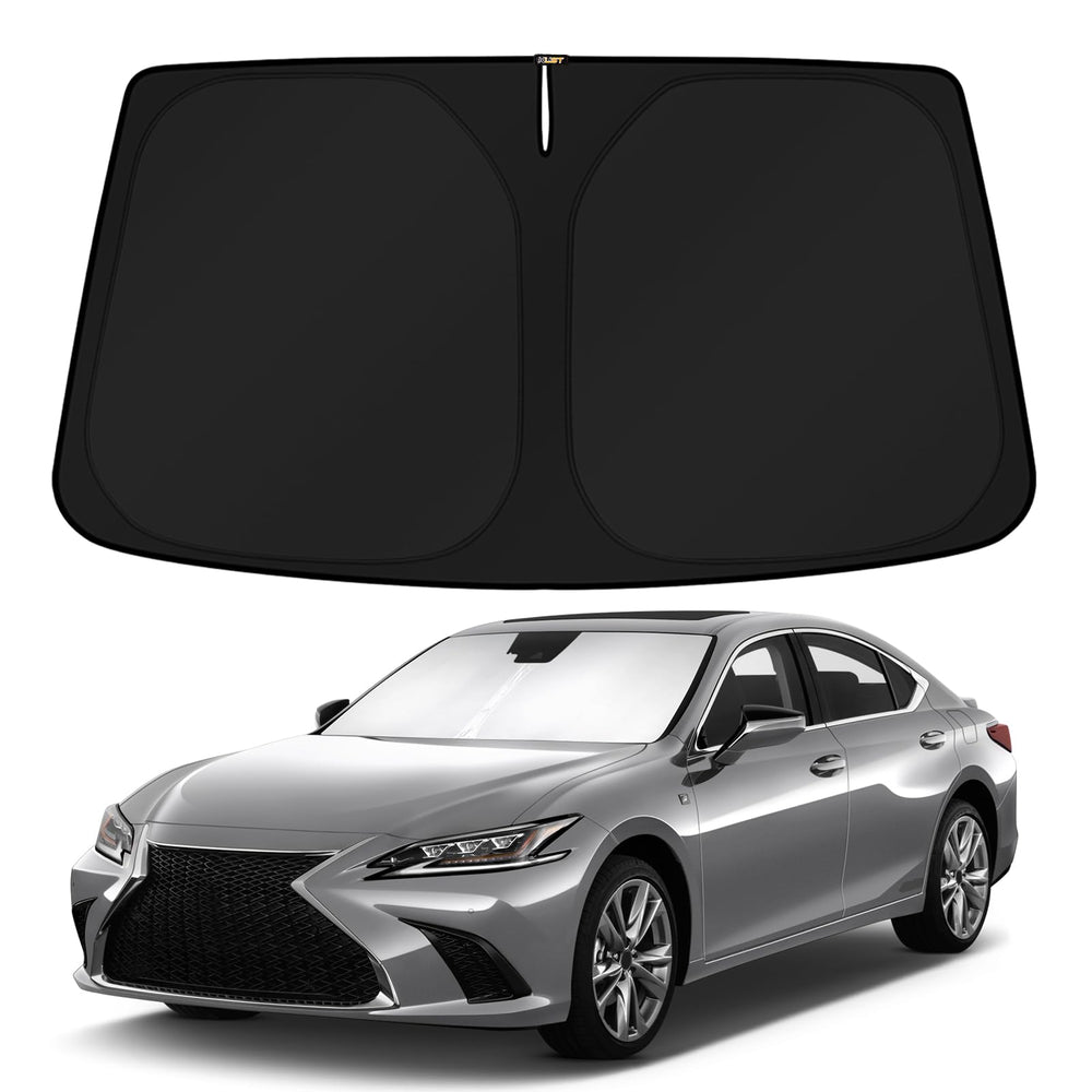 KUST front view on Lexus ES showing full windshield coverage and sun protection