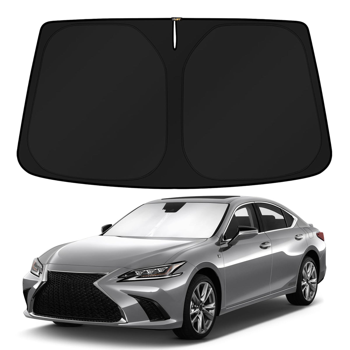 KUST front view on Lexus ES showing full windshield coverage and sun protection