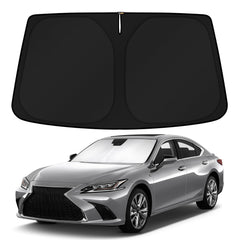 KUST front view on Lexus ES showing full windshield coverage and sun protection