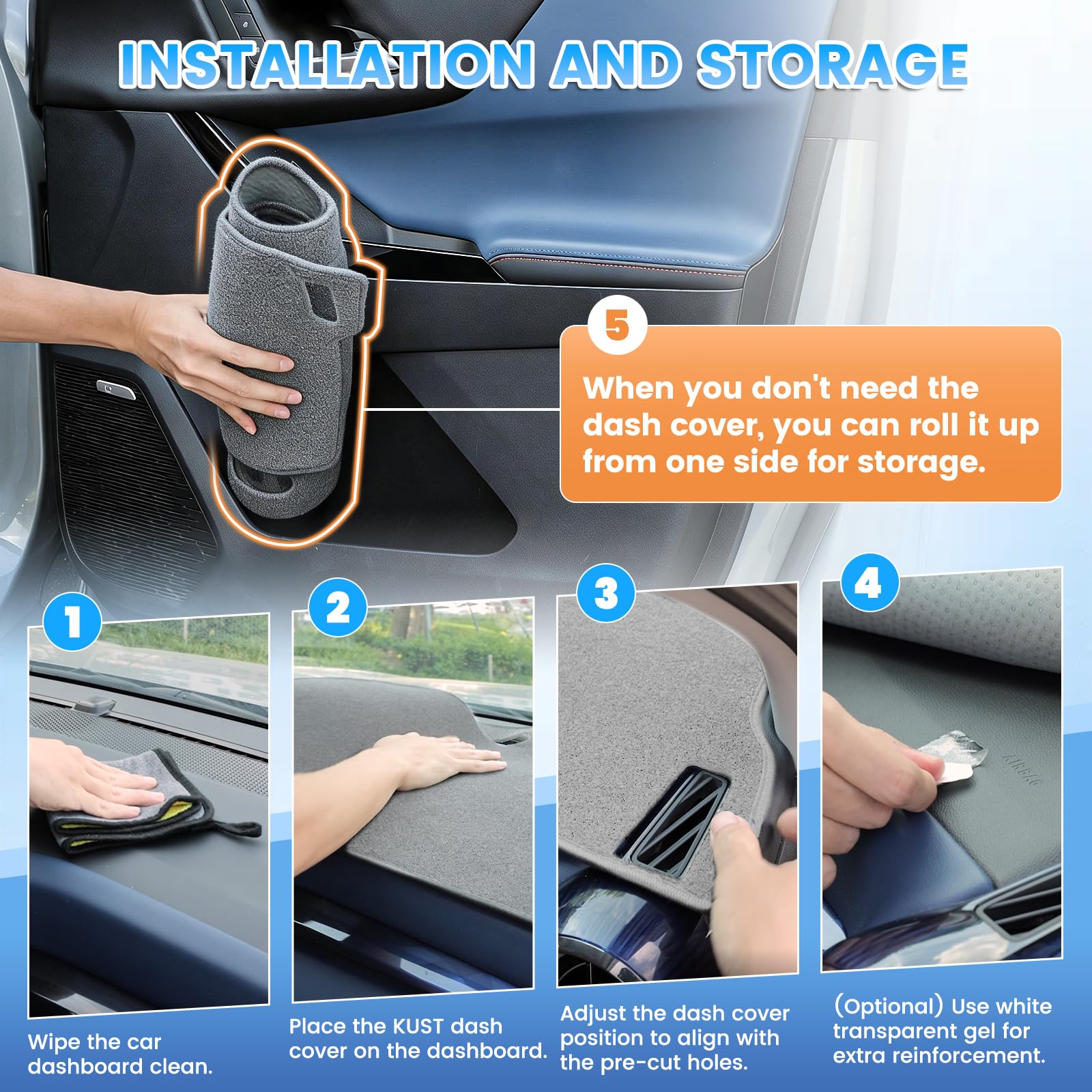 KUST lifestyle shot inside Camry while driving, upgrades cabin aesthetics and comfort