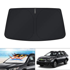 KUST front view of shade folded in packaging shows fit and protection