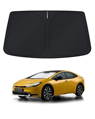 KUST full windshield view showing precise Prius fit and cooling benefit