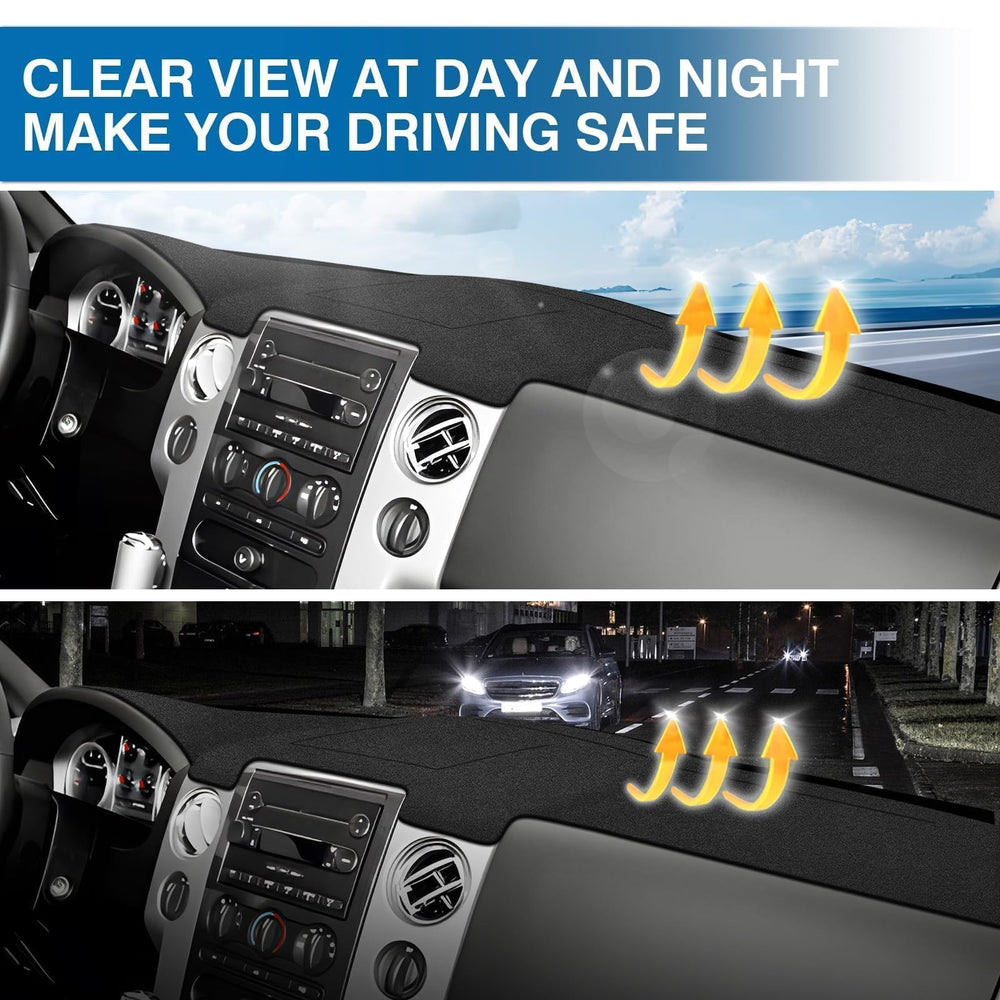 KUST dash cover size comparison on dashboard for accurate fit