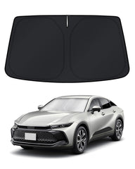 KUST front packaging on Toyota Crown windshield showing perfect fit and protection