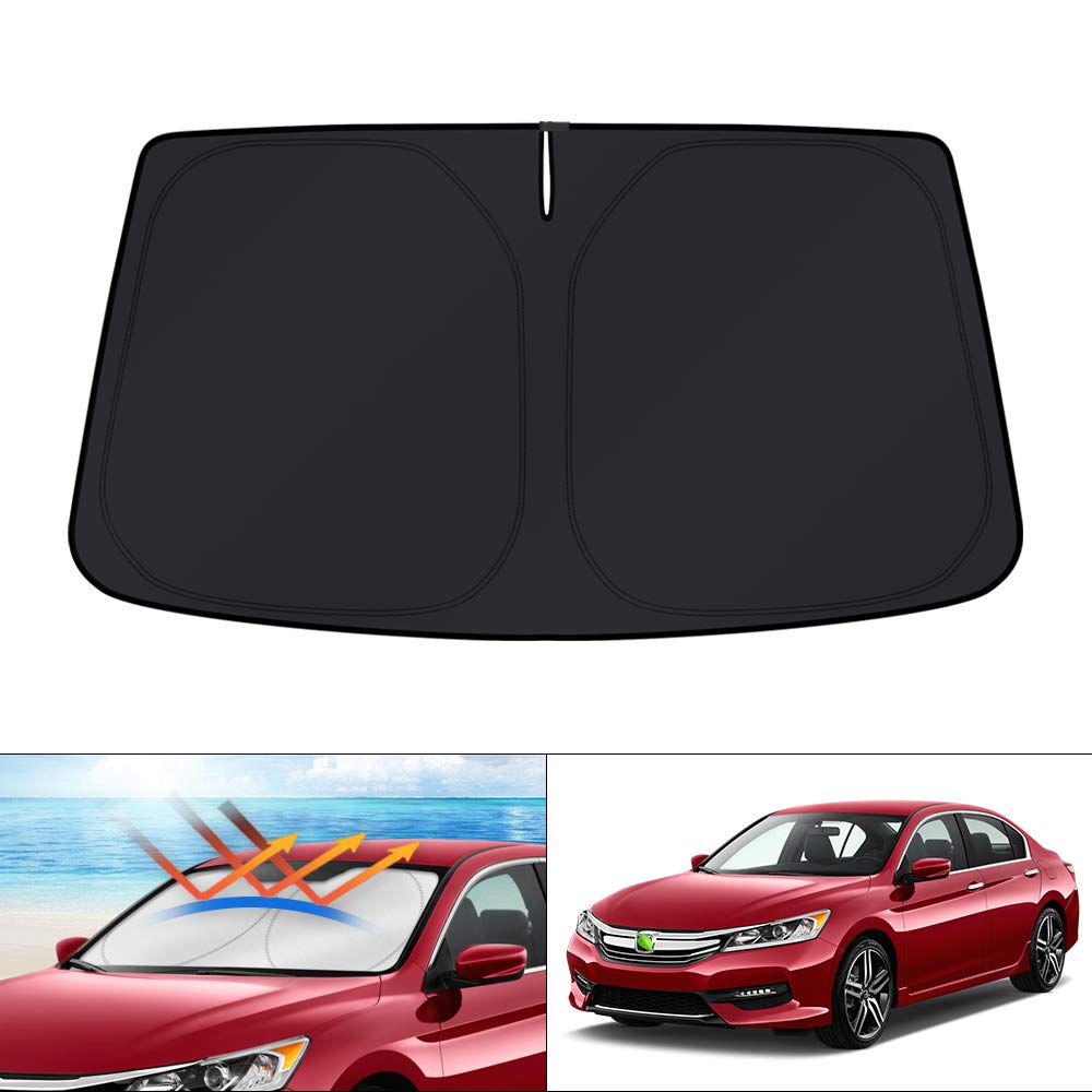 KUST front view on Honda Accord showing complete windshield coverage and cooling benefit