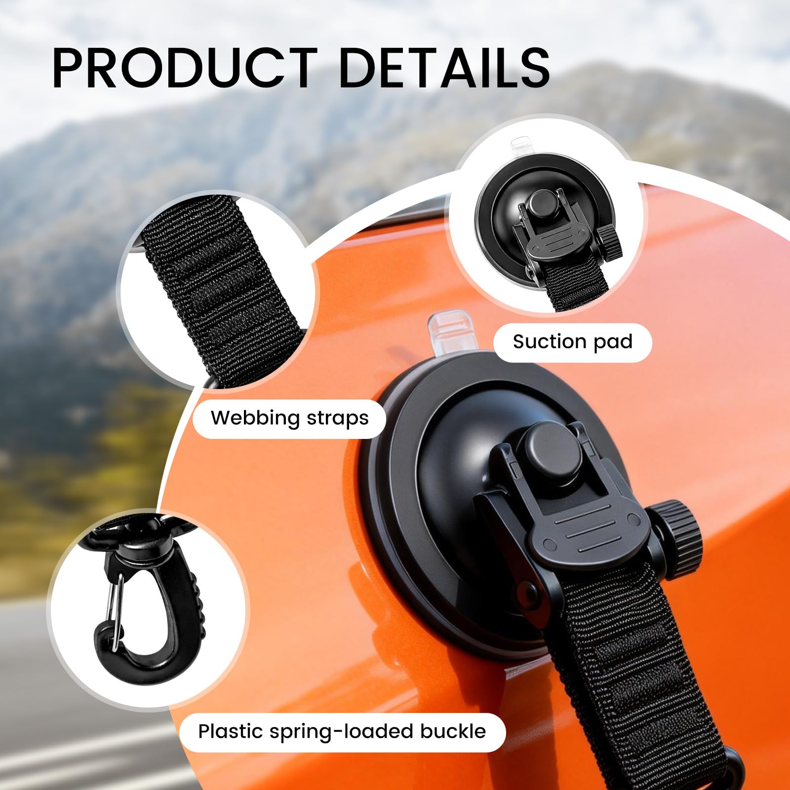 KVNTOOLS swivel hook detail illustrating 360-degree rotation for alignment