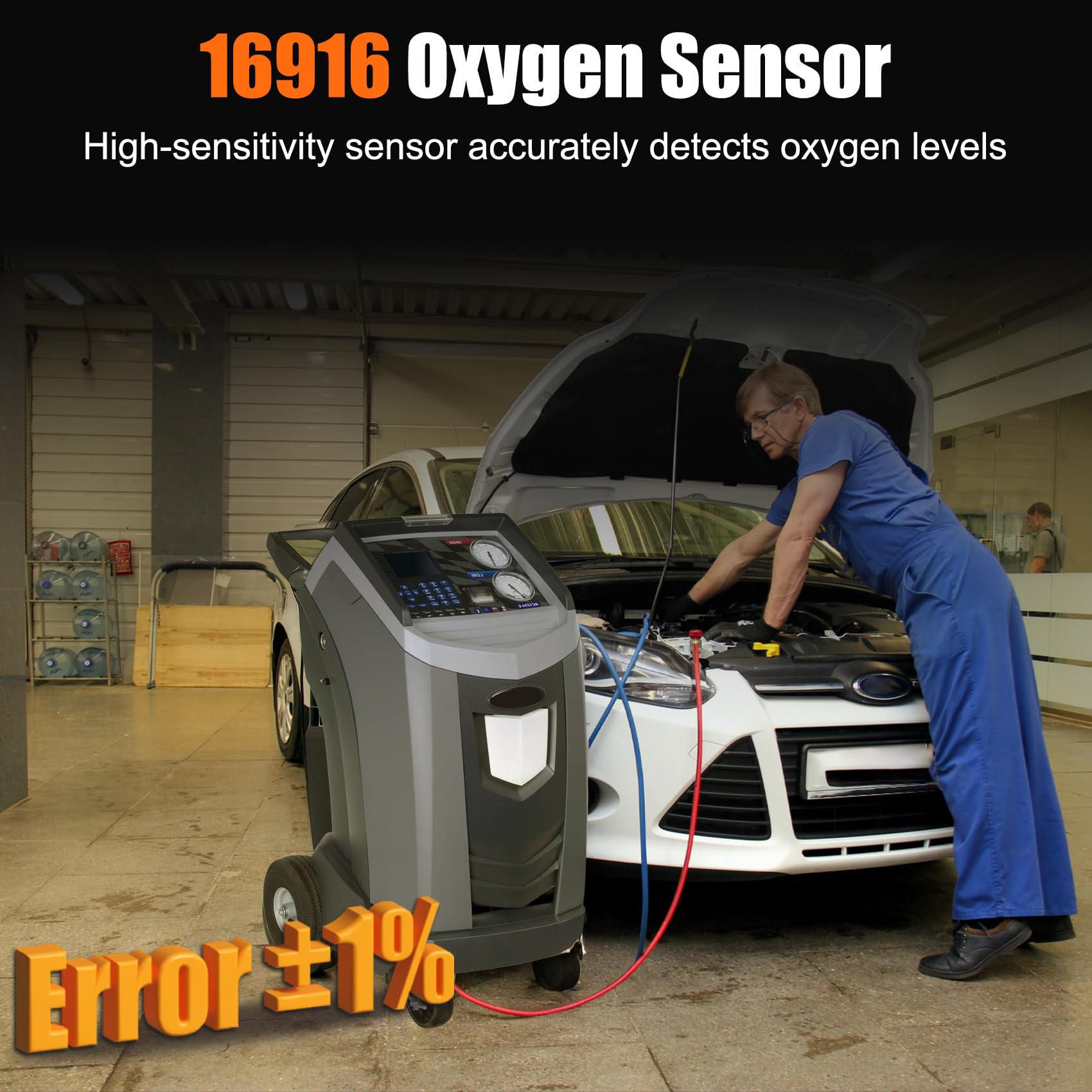 KVZKVZ sensor installed on Robinair unit demonstrating direct-fit replacement