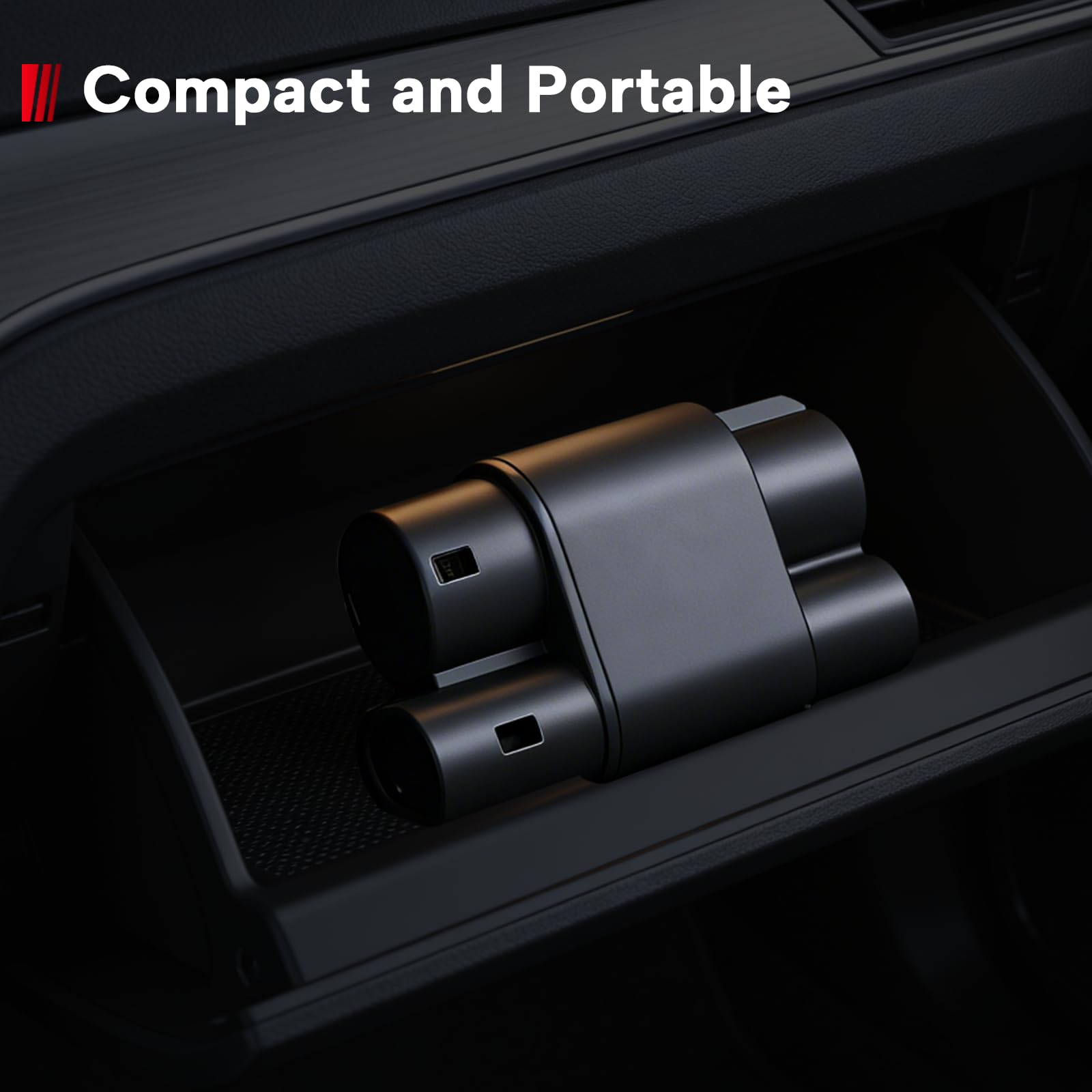 KWGARCIIT adapter held in hand showing portable size and travel-ready convenience