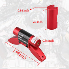 Kylazer magnetic base attached to pulley illustrating secure positioning benefit