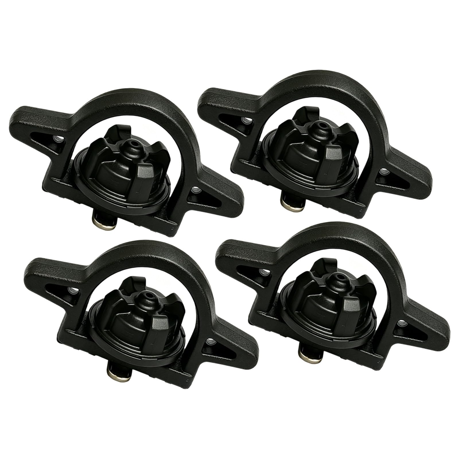 Kyumvio front view of four bed cleat anchors showing fit and finish benefit