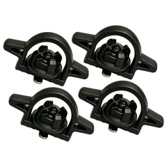 Kyumvio front view of four bed cleat anchors showing fit and finish benefit