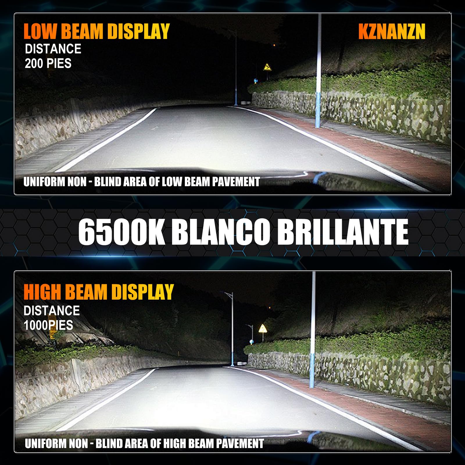 KZNANZN installed in Civic headlight for plug-and-play convenience