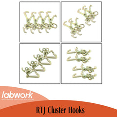 labwork cluster hooks attached to a wrecker demonstrating secure towing setup