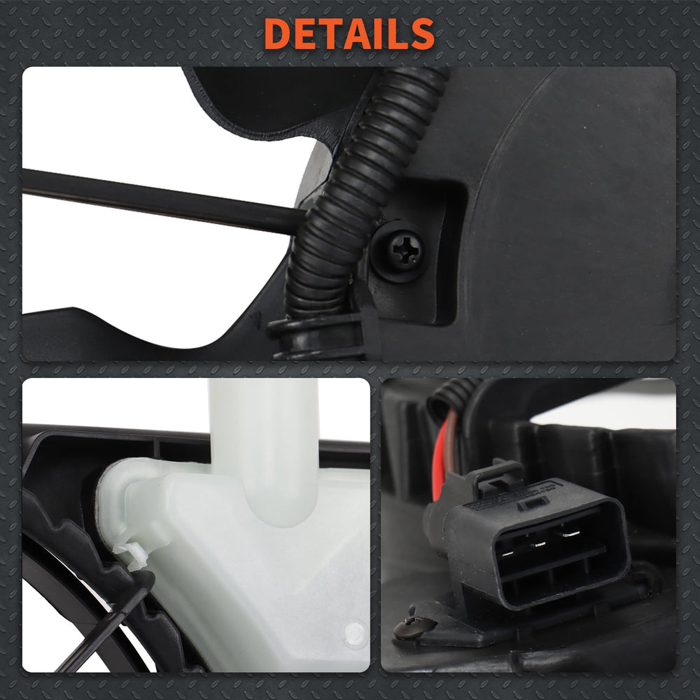 labwork installed under hood of Elantra demonstrating restored cooling function