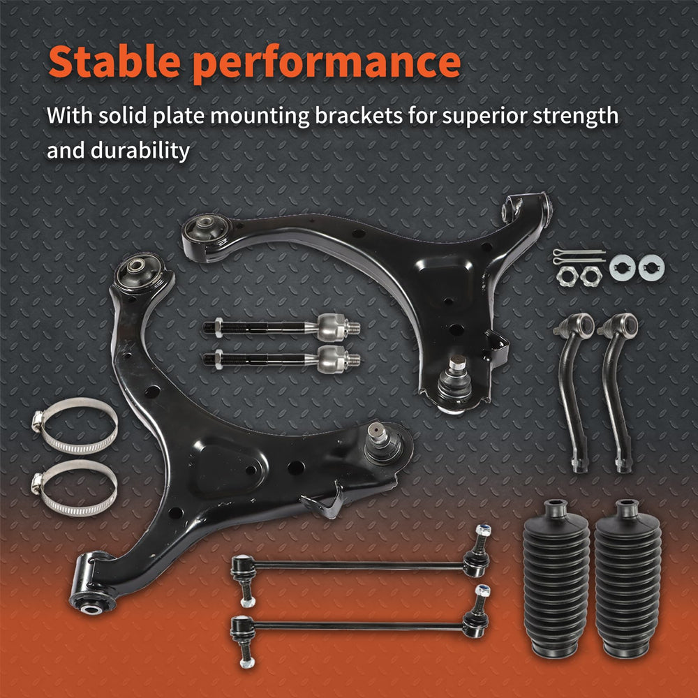labwork sway bar link mounted illustrating reduced body roll and improved handling