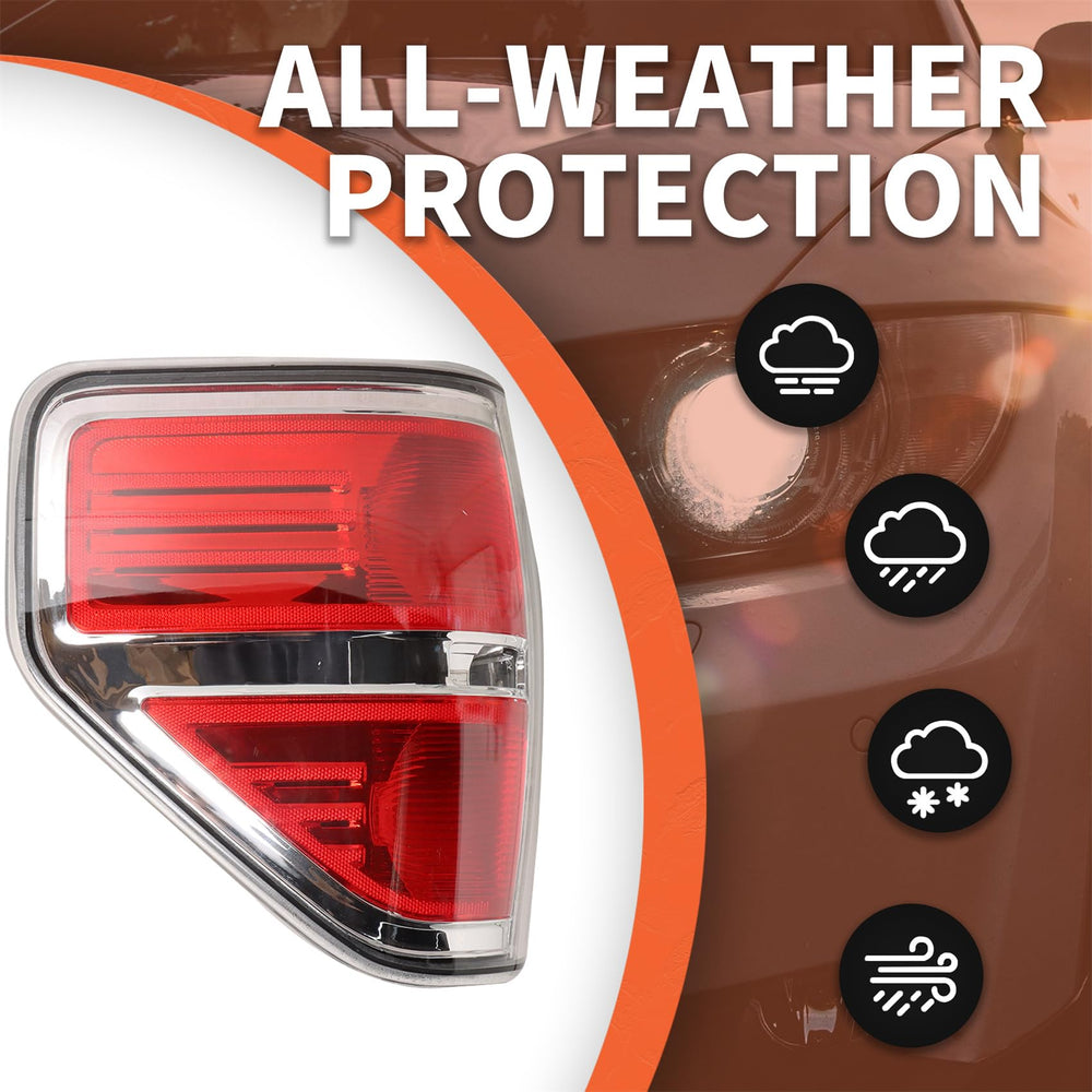 labwork tail light close-up of sealed edge demonstrating weather protection