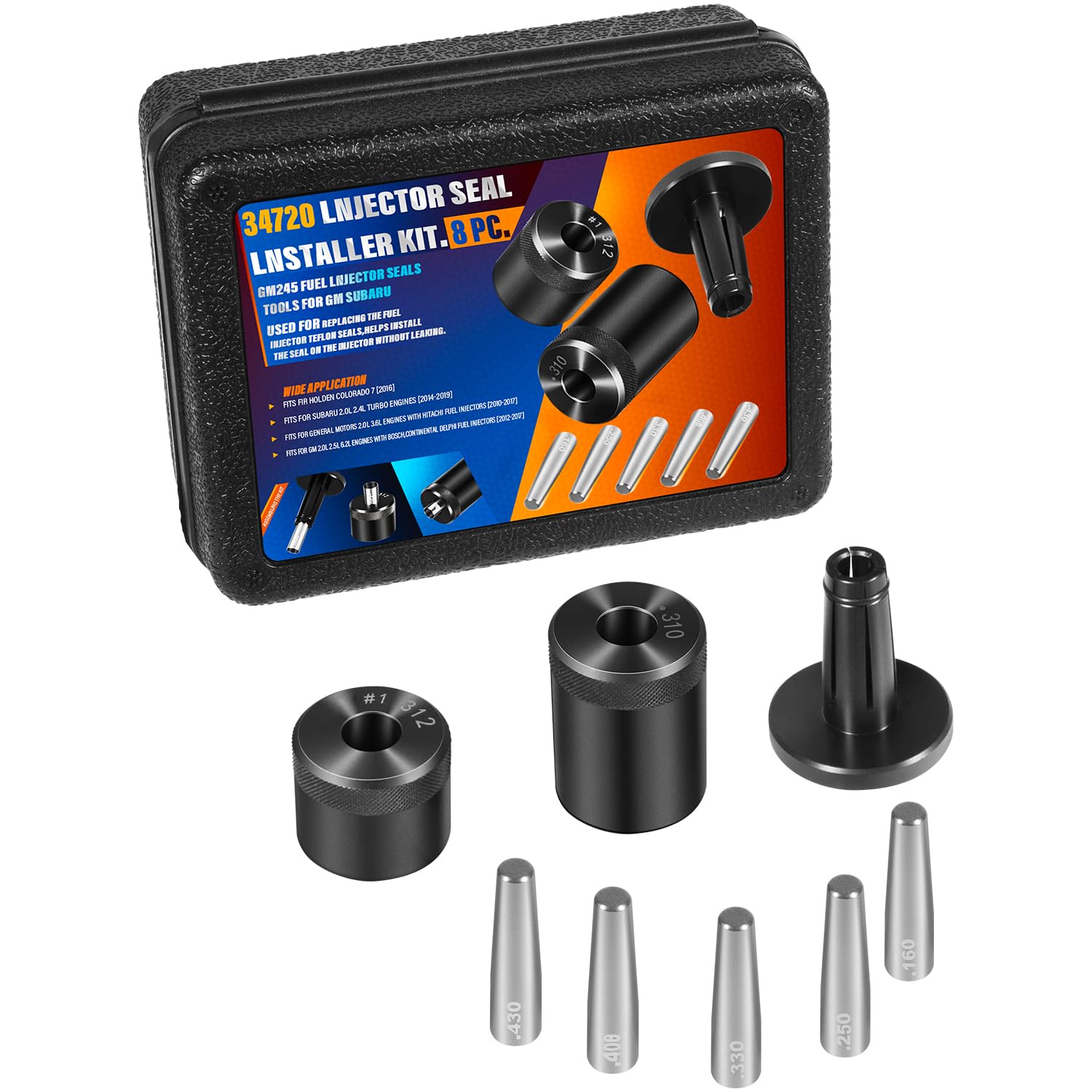 LAIKOU tools beside ruler scale to illustrate sizes and aid proper tool selection