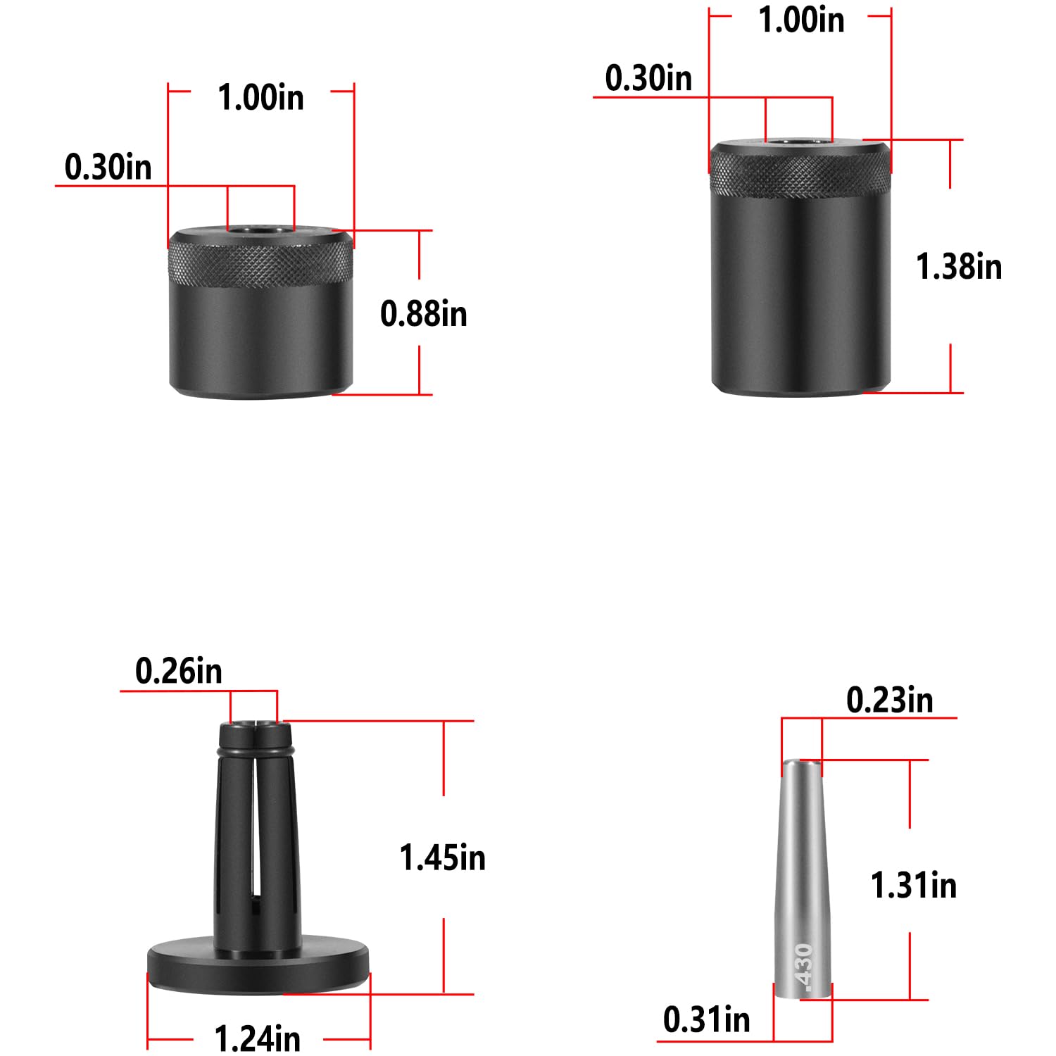 LAIKOU seal stretchers displayed to show range for matching varying seal sizes