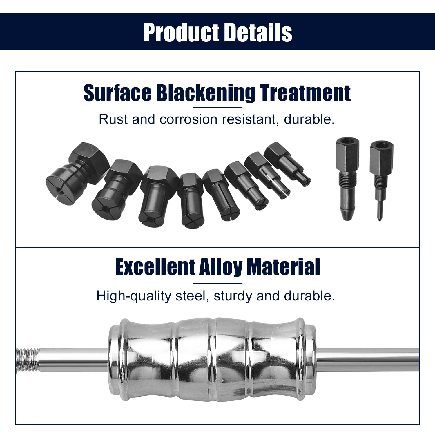 LainKeen texture and finish detail showing alloy steel surface with corrosion resistance
