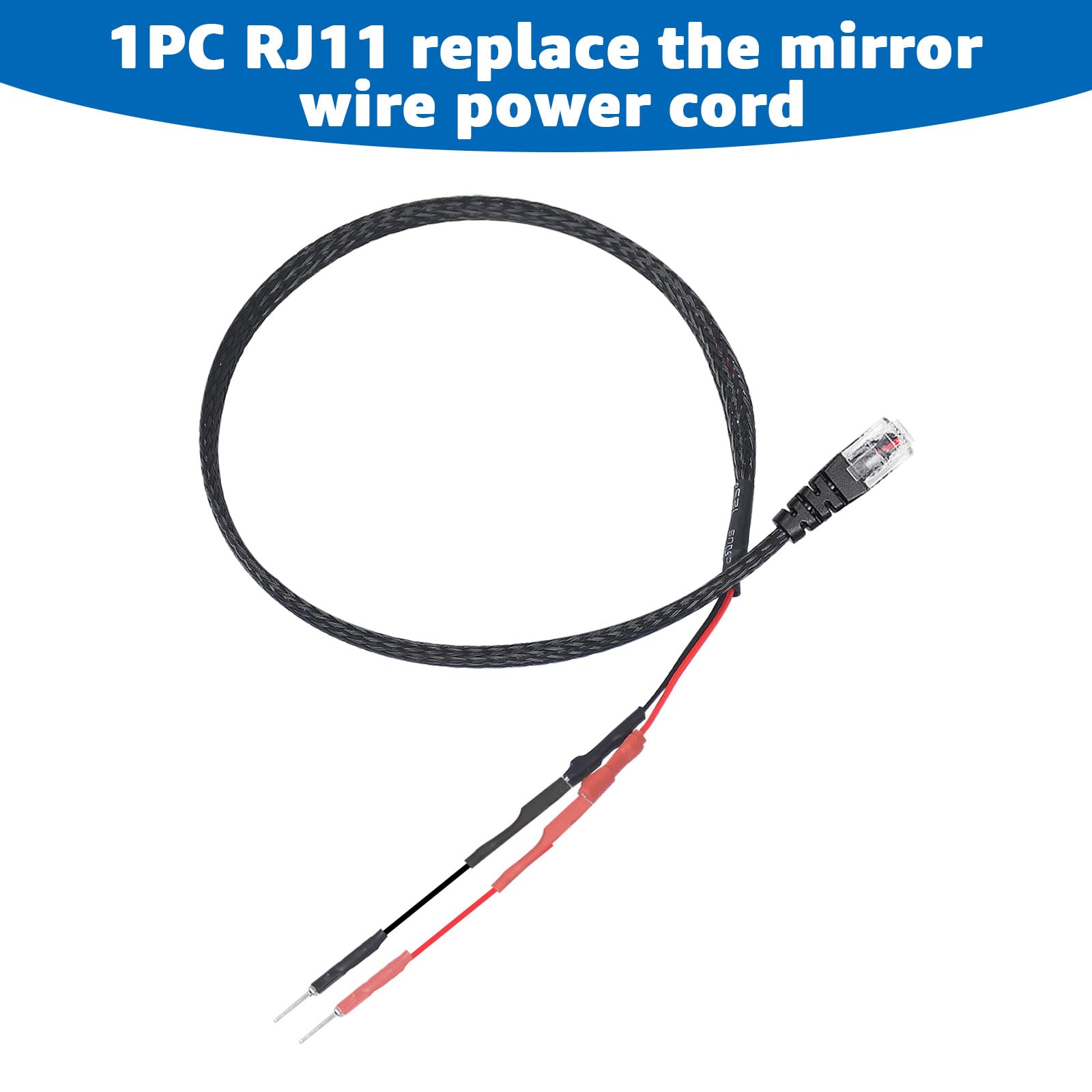 Lakapre pin taps inserted into mirror harness for no-cut install