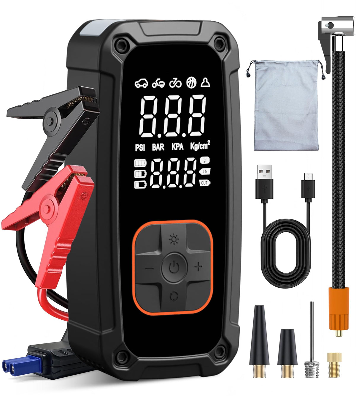 lamfurart front view showing orange housing and controls, quick access benefit