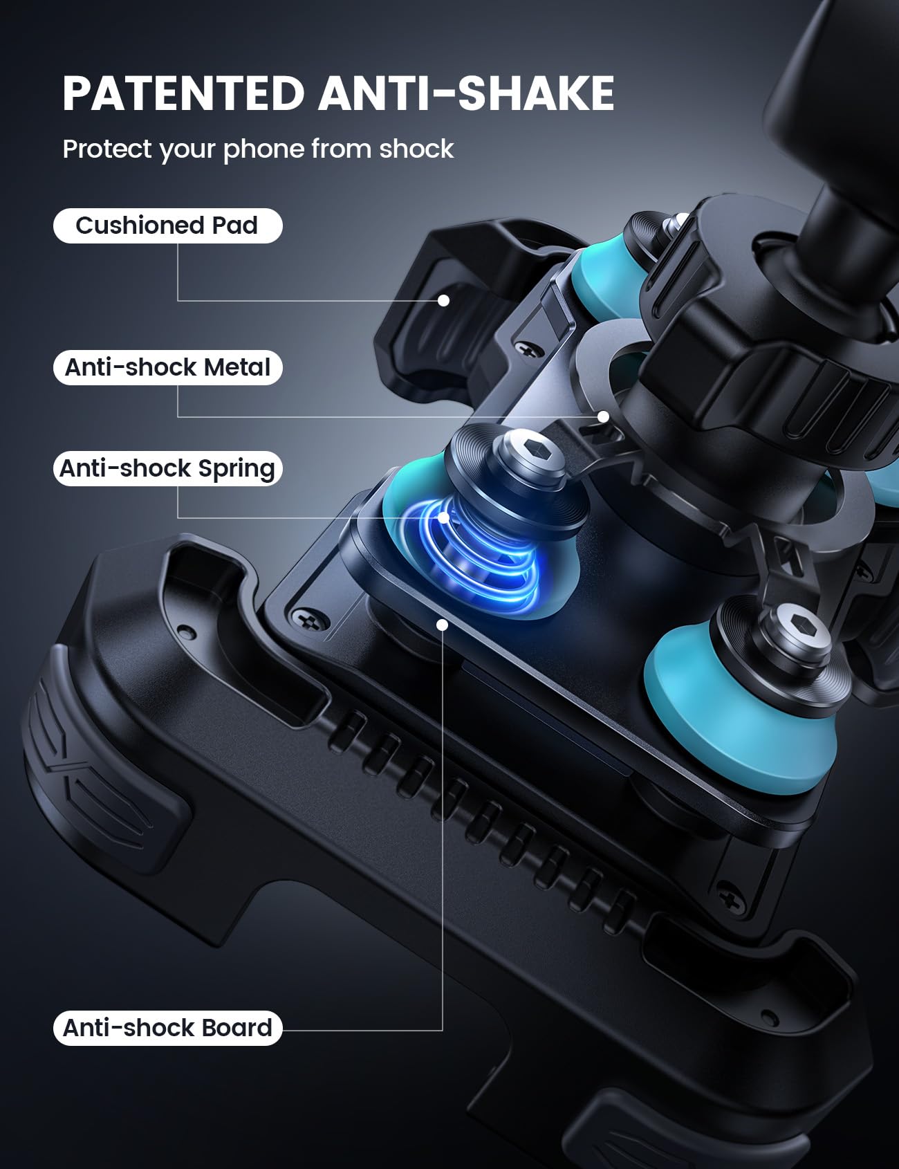 Lamicall corner silicone pads protecting phone from scratches