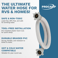 LandCamp Procamp plastic hand nut detail for tool-free tightening advantage