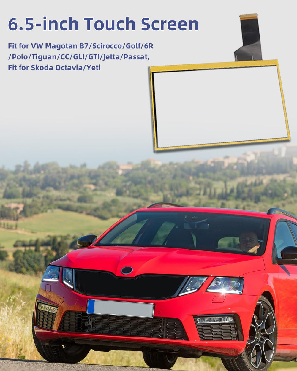 LANDSIN close-up of glass texture and anti-glare coating, improves visibility and reduces reflections