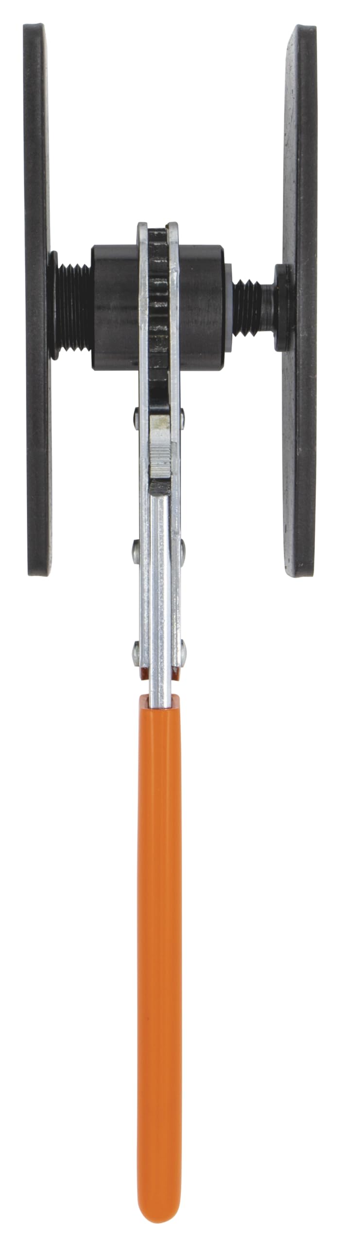 Lang Tools close-up of 279 ratchet mechanism highlighting 360-degree swing and even force distribution for precision
