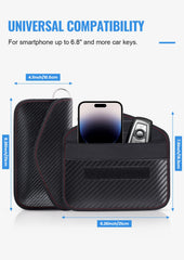 lanpard pouch closeup carbon fiber texture for durable style
