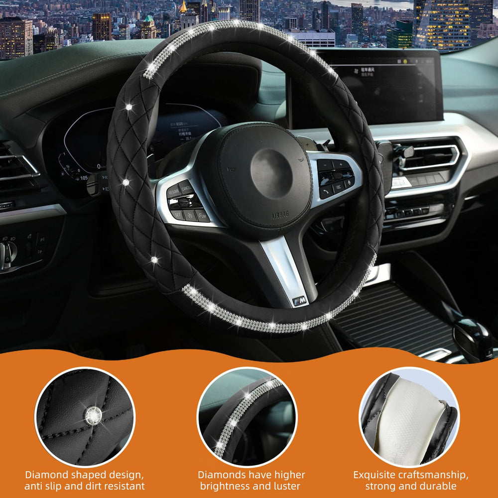 LANPU SURE installed in car interior adds sparkle and comfortable rim feel