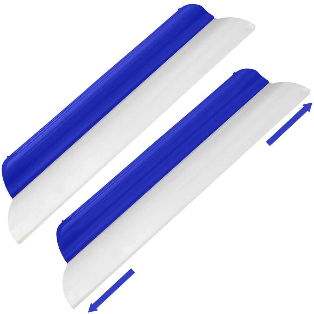 Lanties front view packaging showing two blue squeegees and benefits