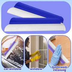 Lanties squeegee used on car window speeding water removal