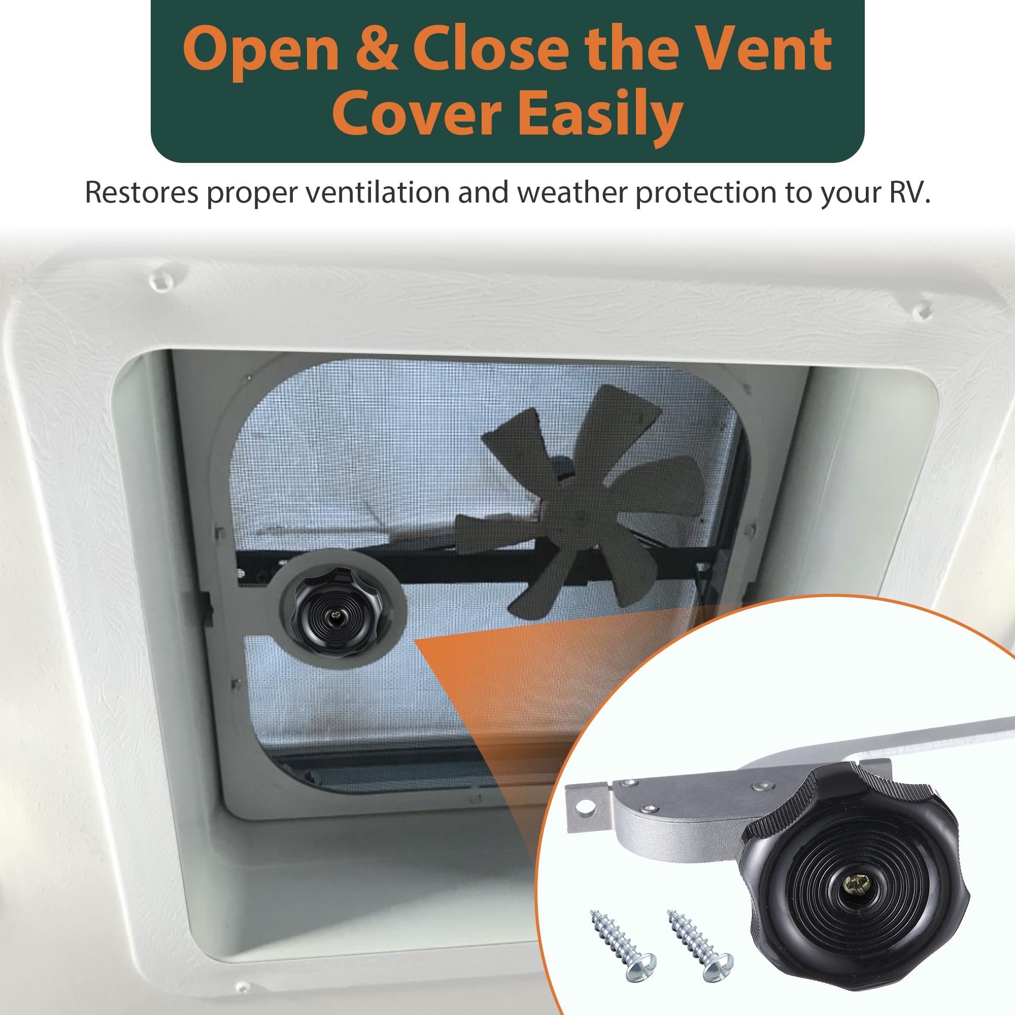 Lanties three screws and hardware laid out for quick, secure installation