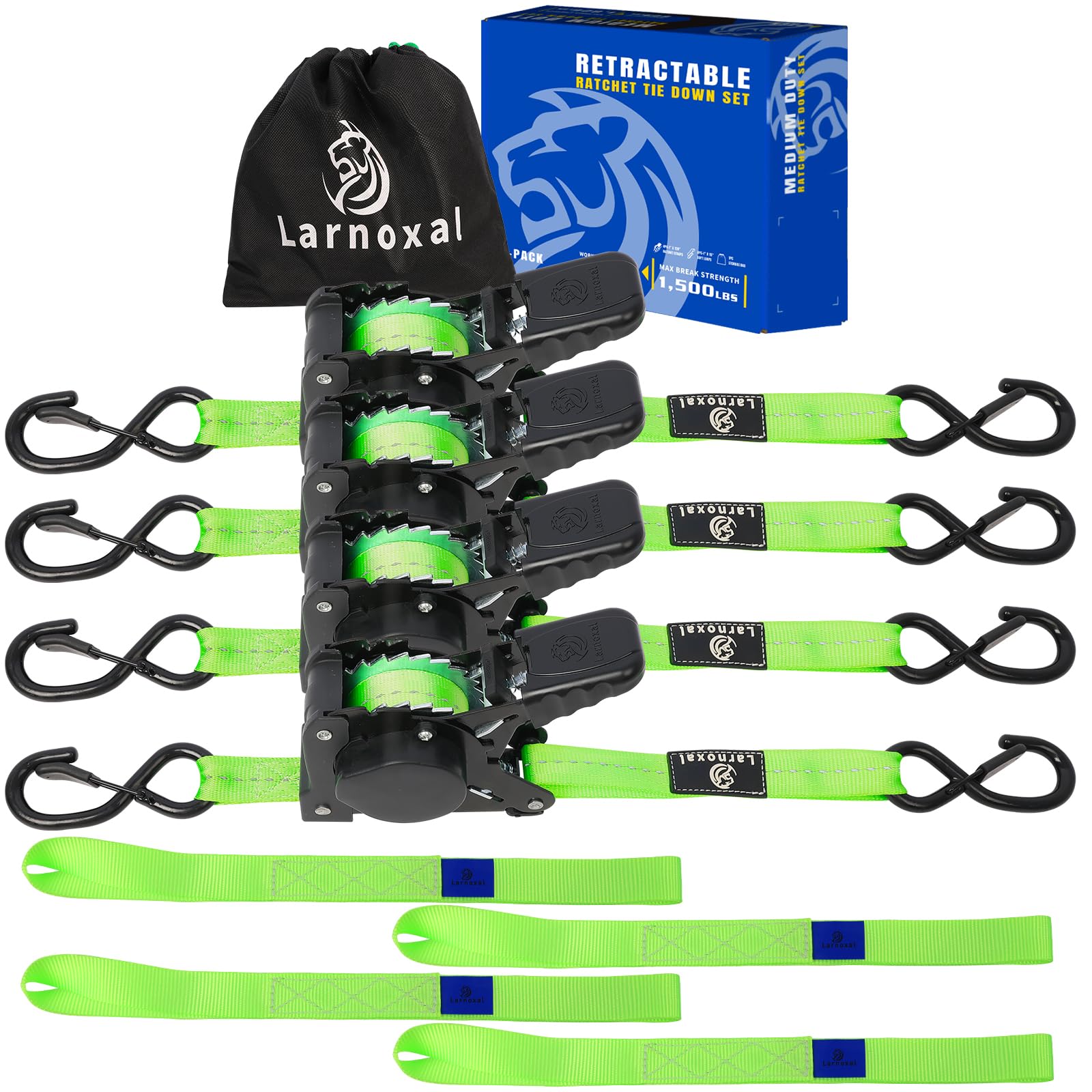 Larnoxal carrying bag with straps inside for tidy transportation and storage