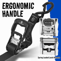 Larnoxal locking S-hook detail emphasizing secure connection and anti-disengagement safety
