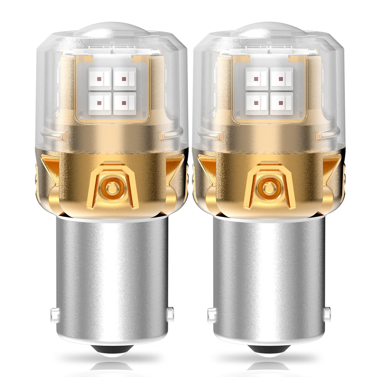 LASFIT 1156 front view bulb showing bright red output benefit visibility