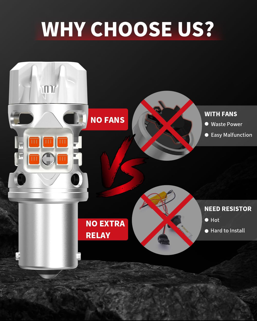 LASFIT label and specifications closeup highlighting CANBUS ready and anti-flicker features