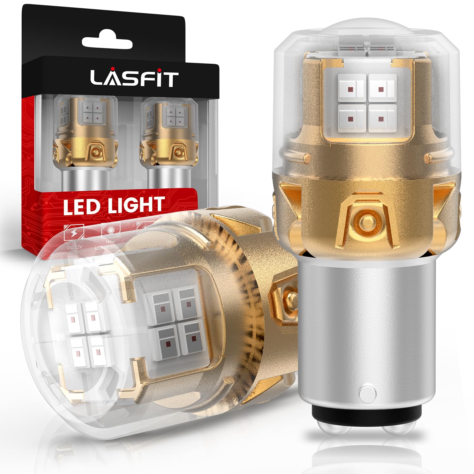 LASFIT 1157 frontal view showing bulb shape and bright red output benefit