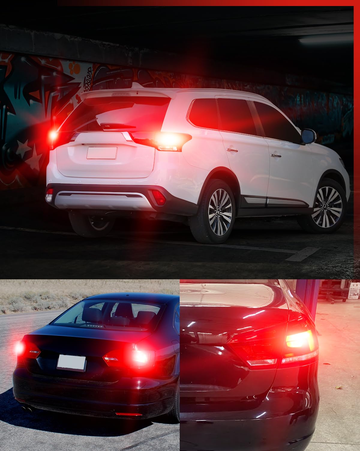 LASFIT night brake pattern showing clear red light signature for safety benefit
