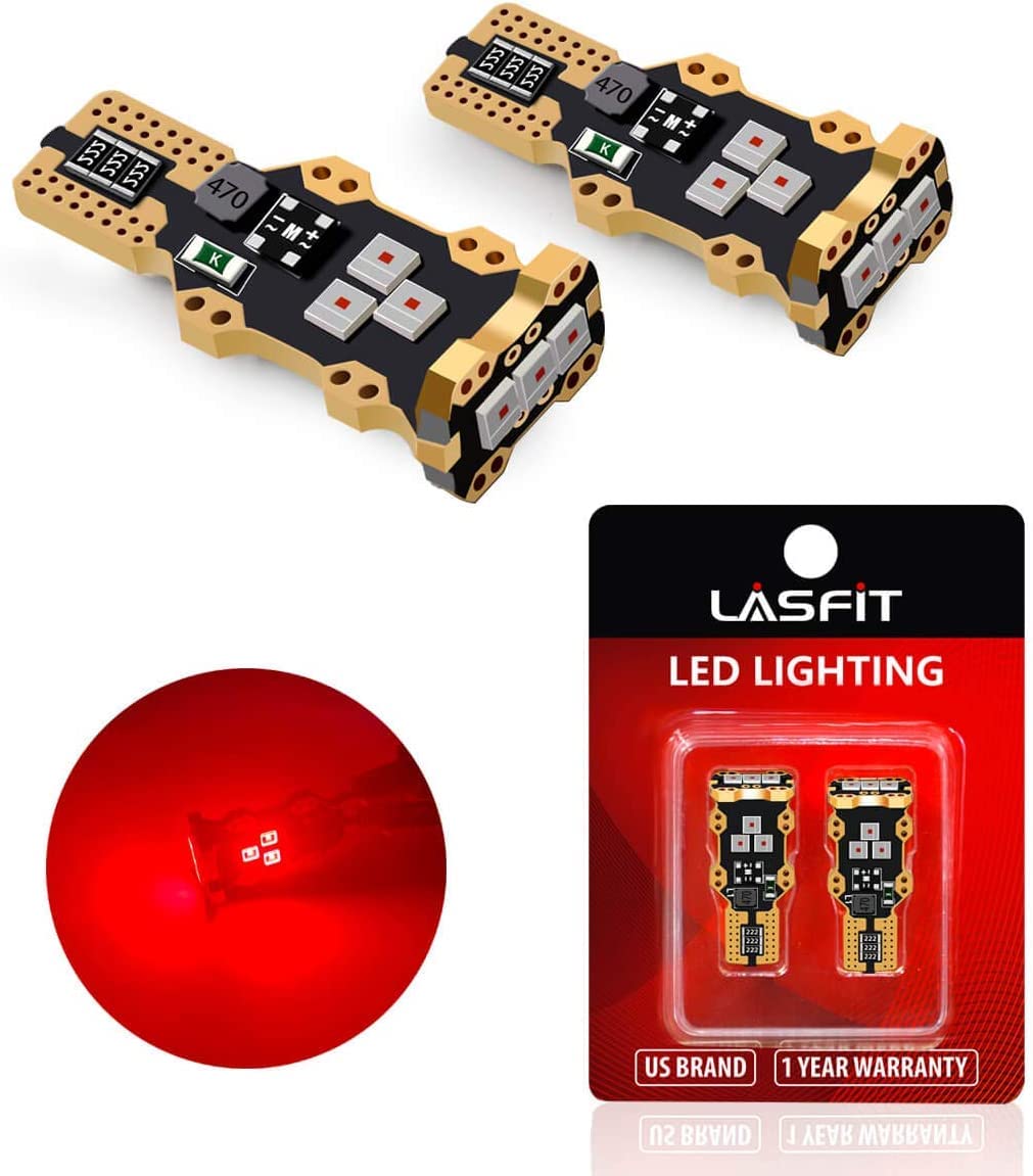 LASFIT 921 front view showing bulb shape and red lens for clearer braking