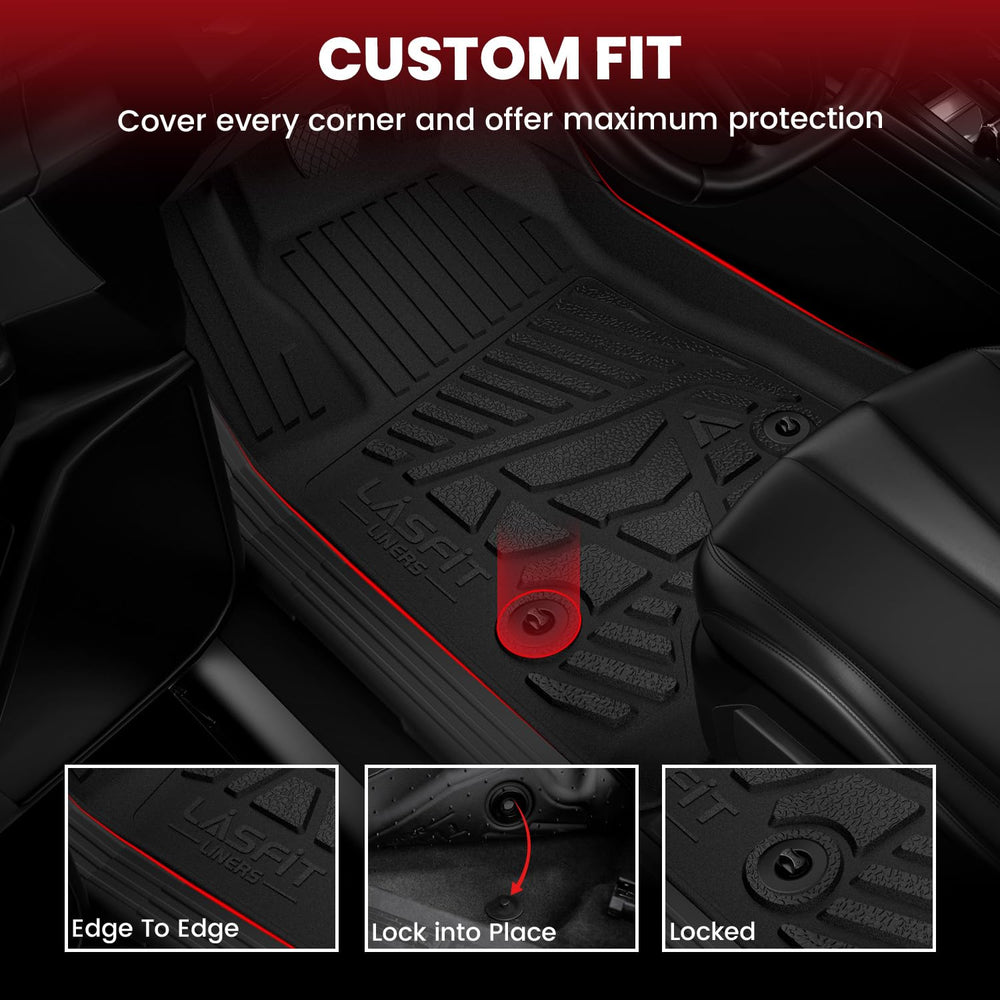LASFIT installed in driver footwell for clean, factory‑fit look