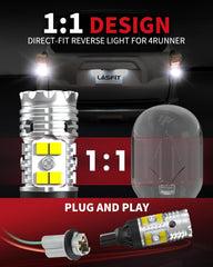 LASFIT bulb installed in Toyota 4Runner reverse housing for easy fit