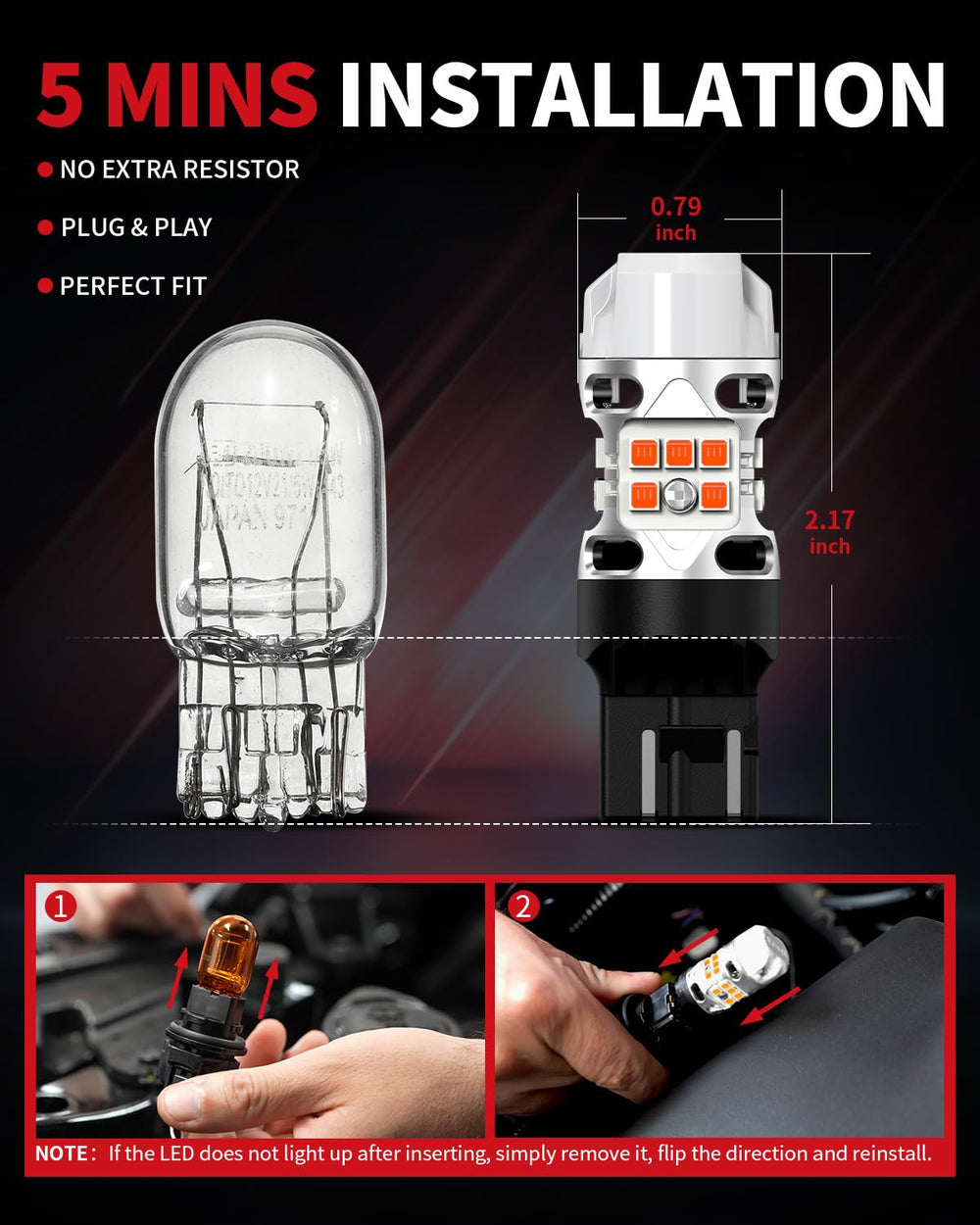 LASFIT nighttime driving with bulbs on for clearer turn signaling