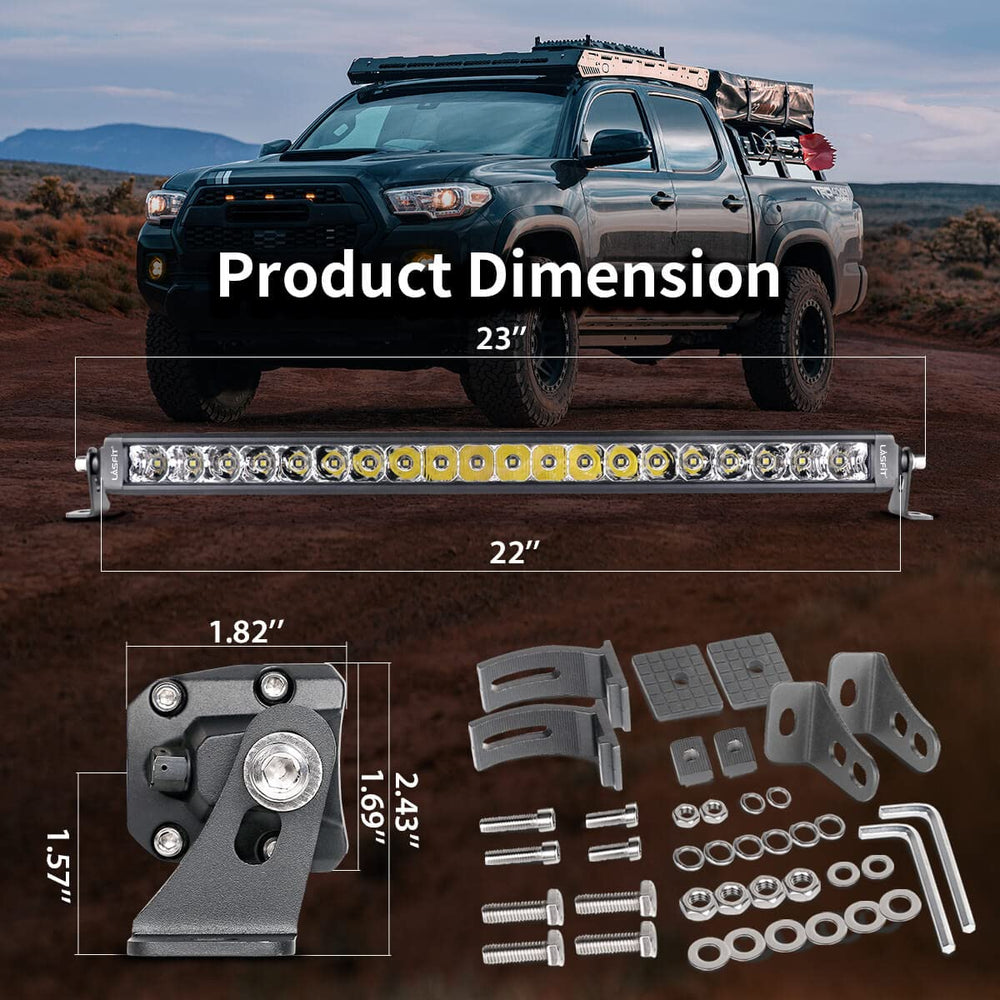 LASFIT mounted on a truck bumper in daytime illustrating secure fit