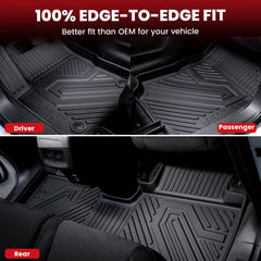 LASFIT third row mat and rear backrest protector shielding interior surfaces