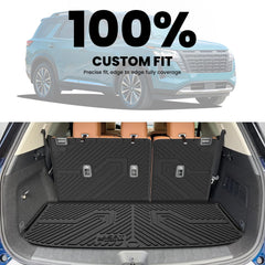 LASFIT third row and trunk liner protecting cargo area from dirt