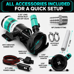 LATCH.IT assembled hose and fittings demonstrating quick hookup convenience