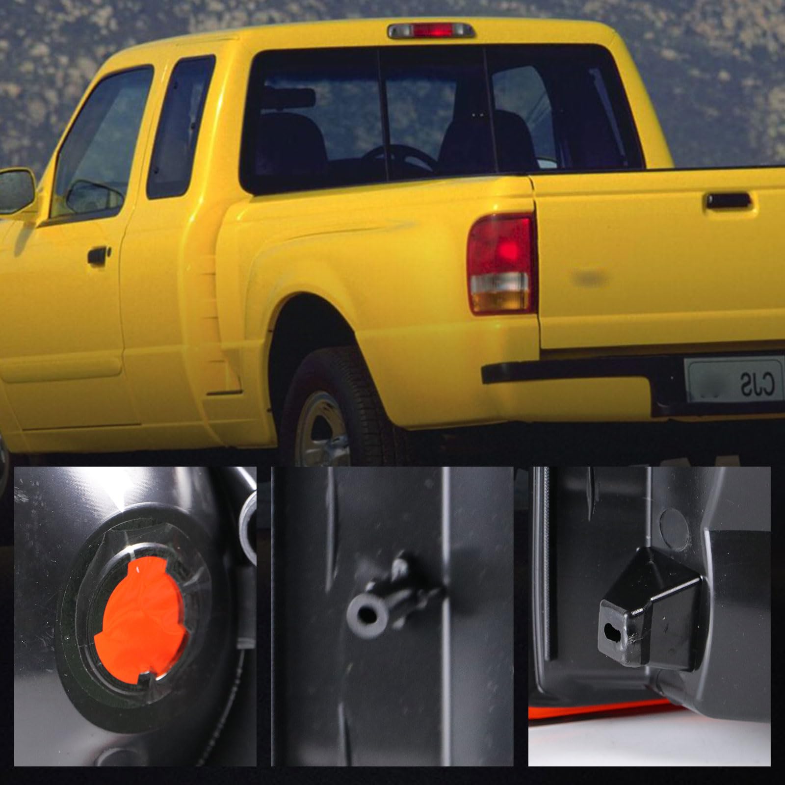 Lathsy taillights at night on truck improving rear visibility